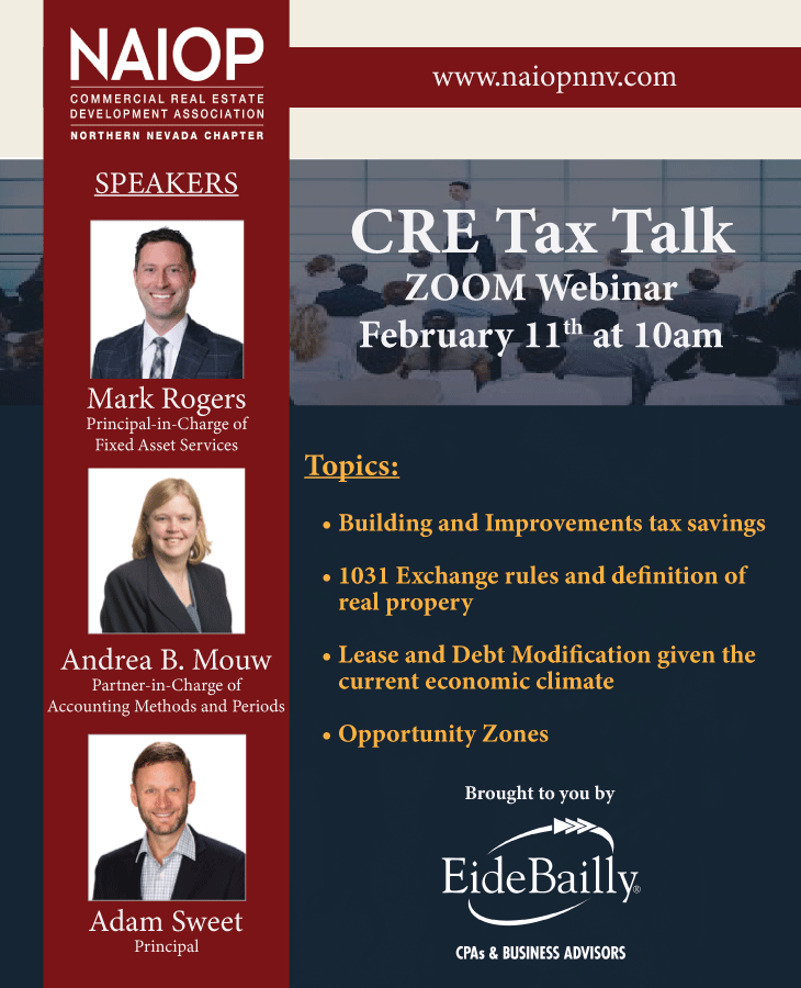 Image of CRE Tax Talk Flyer